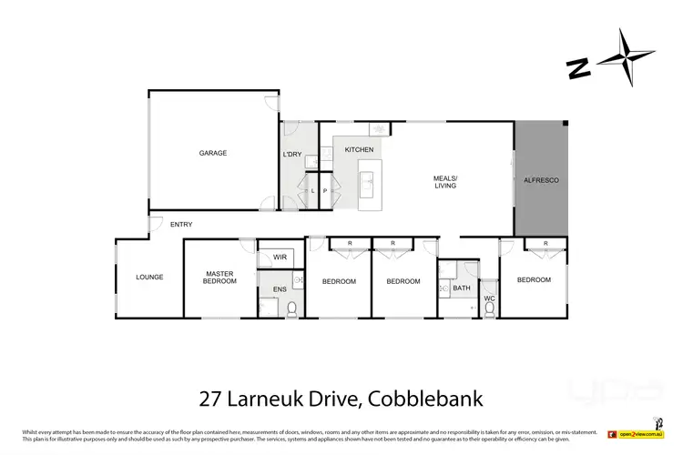 Floorplan of Homely house listing, 27 Larneuk Drive, Cobblebank VIC 3338