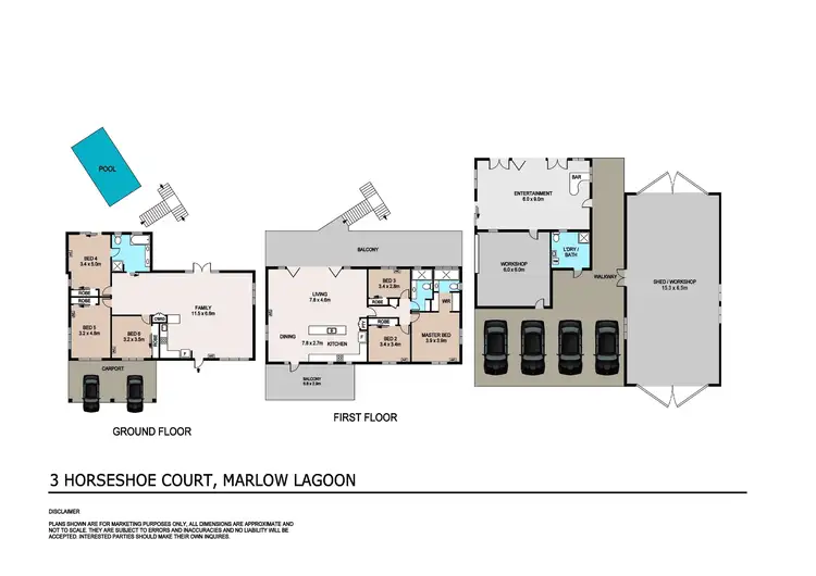 Floorplan of Homely house listing, 3 Horseshoe Court, Marlow Lagoon NT 830