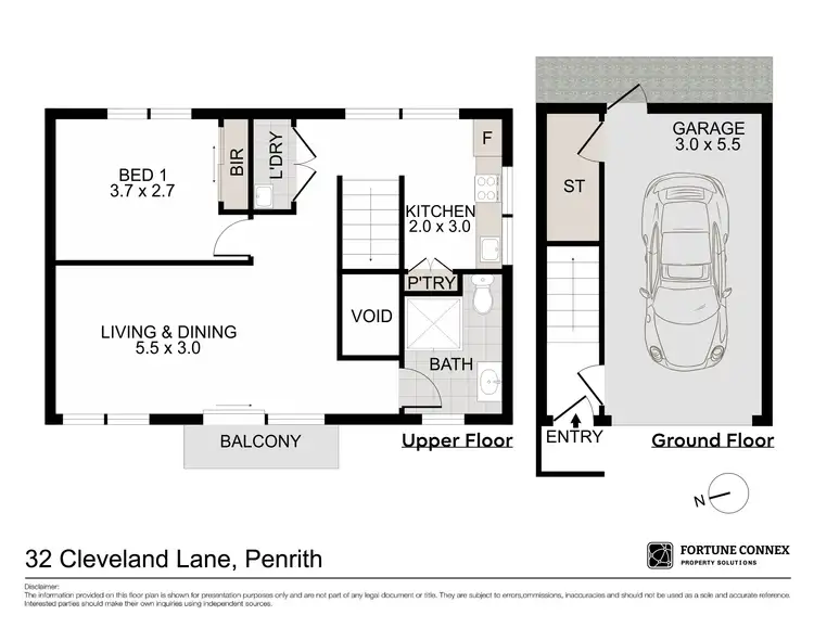 Floorplan of Homely apartment listing, 32 Cleveland Lane, Penrith NSW 2750