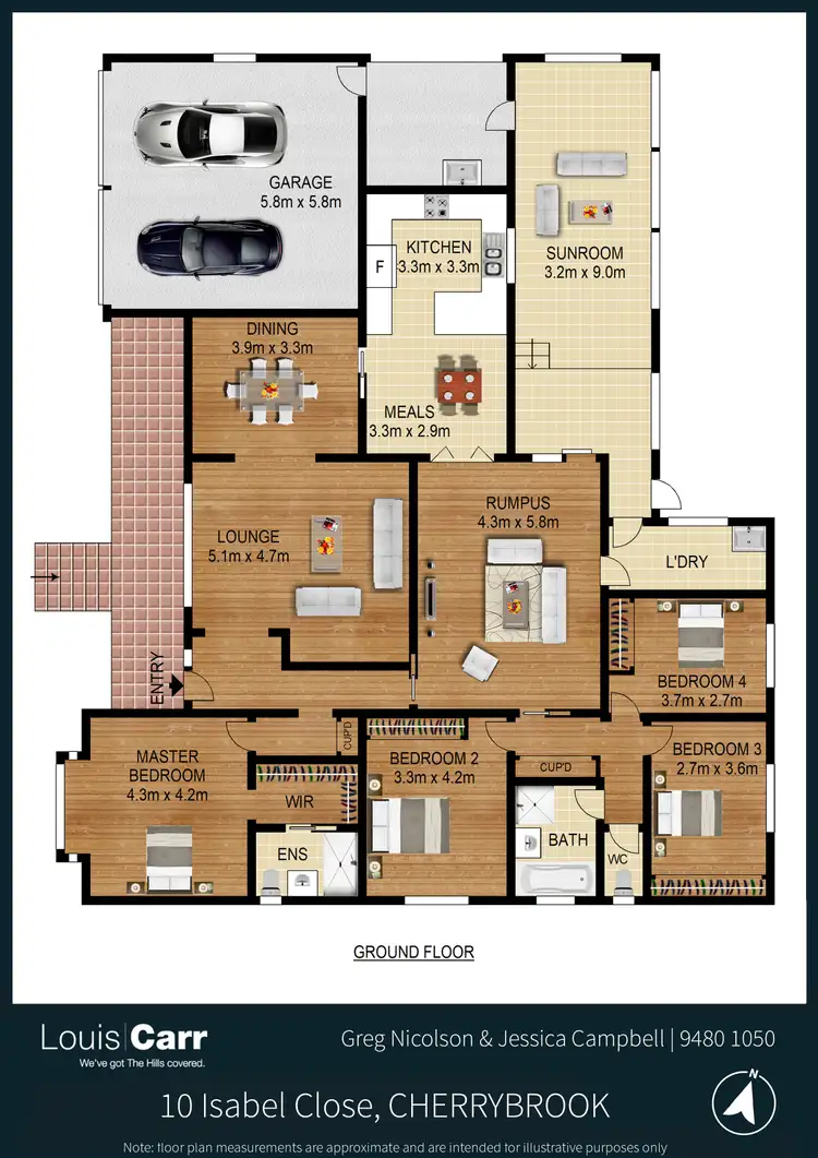 Floorplan of Homely house listing, 10 Isabel Close, Cherrybrook NSW 2126