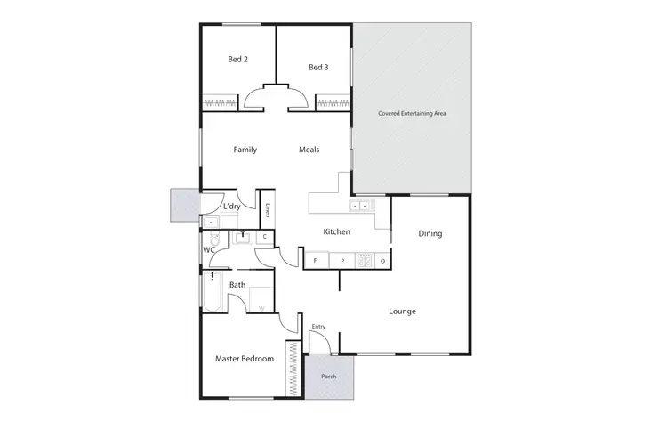 Floorplan of Homely house listing, 1 Tallon Place, Gordon ACT 2906