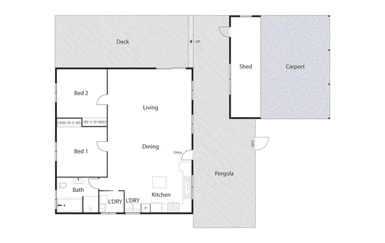 Floorplan of Homely house listing, 22A Larakia Street, Waramanga ACT 2611