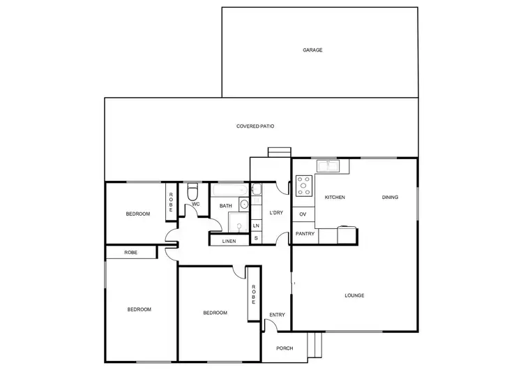 Floorplan of Homely house listing, 1 Broad Place, Kambah ACT 2902