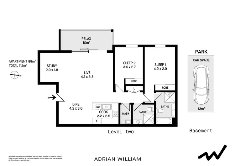 Floorplan of Homely apartment listing, 49/1-3 Coronation Avenue, Petersham NSW 2049