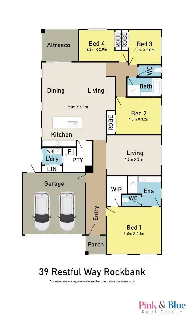 Floorplan of Homely house listing, 39 Restful Way, Rockbank VIC 3335