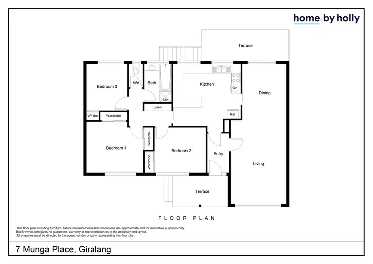 Floorplan of Homely house listing, 7 Munga Place, Giralang ACT 2617