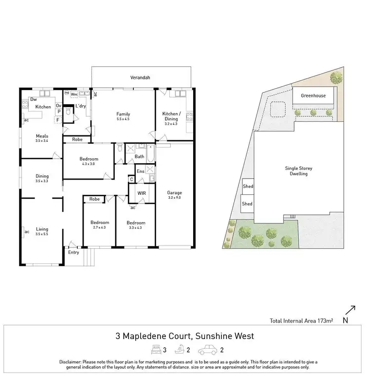 Floorplan of Homely house listing, 3 Mapledene Court, Sunshine West VIC 3020