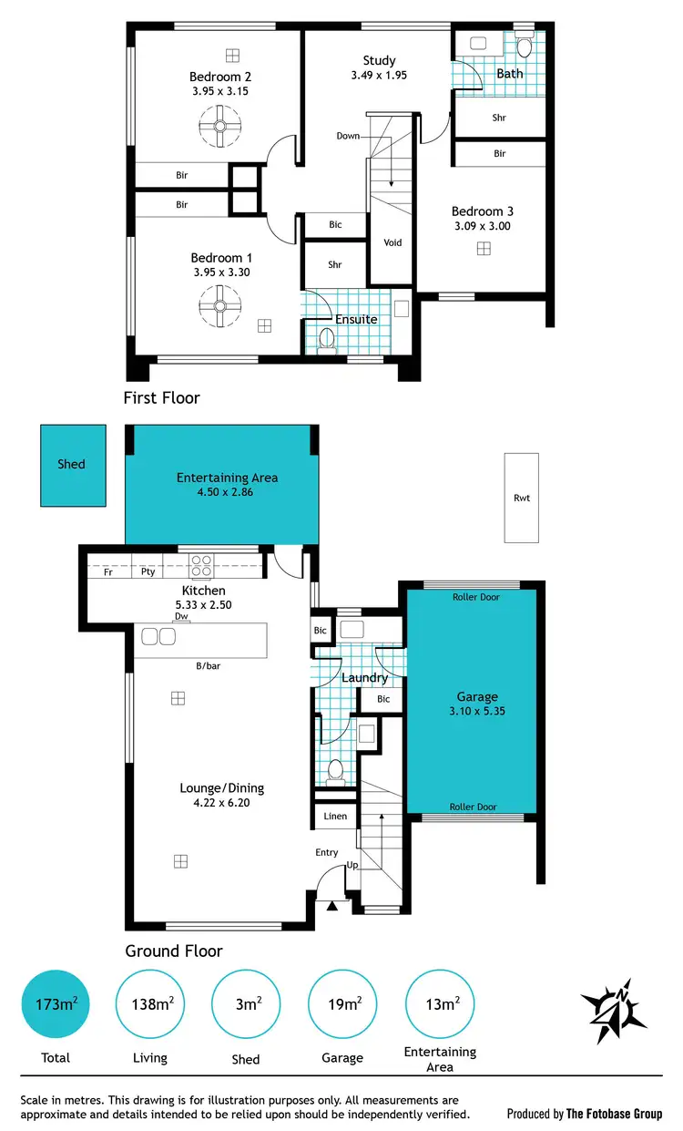 Floorplan of Homely townhouse listing, 1C Turner Avenue, Plympton SA 5038