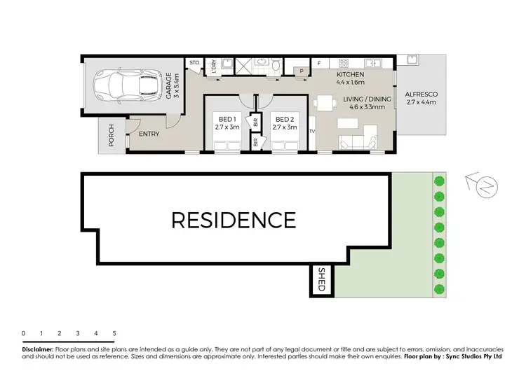 Floorplan of Homely villa listing, 1/61A Solander Road, Kings Langley NSW 2147