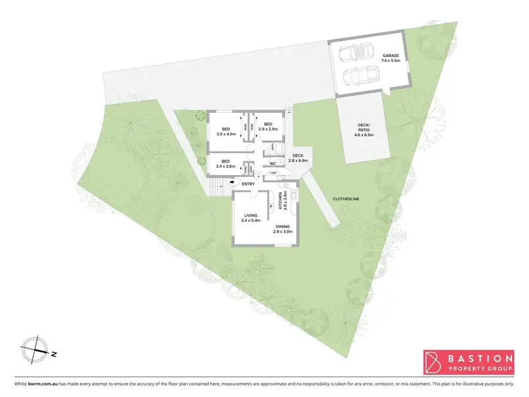 Floorplan of Homely house listing, 13 Slater Place, Evatt ACT 2617