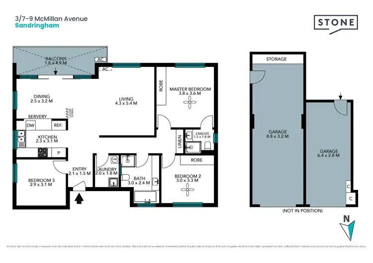 Floorplan of Homely apartment listing, 3/7-9 McMillan Avenue, Sandringham NSW 2219