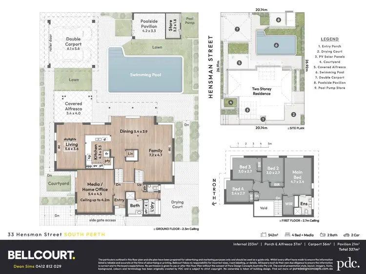 Floorplan of Homely house listing, 33 Hensman Street, South Perth WA 6151