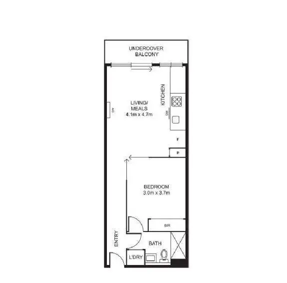 Floorplan of Homely apartment listing, G04/244 Dorcas Street, South Melbourne VIC 3205