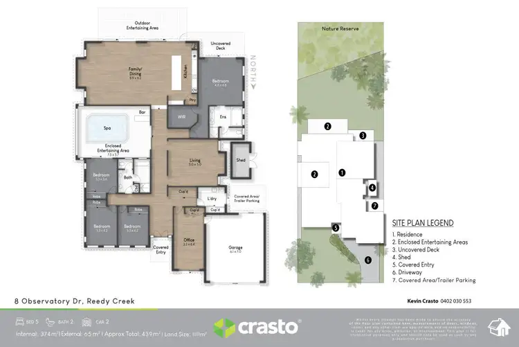 Floorplan of Homely house listing, 8 Observatory Drive, Reedy Creek QLD 4227