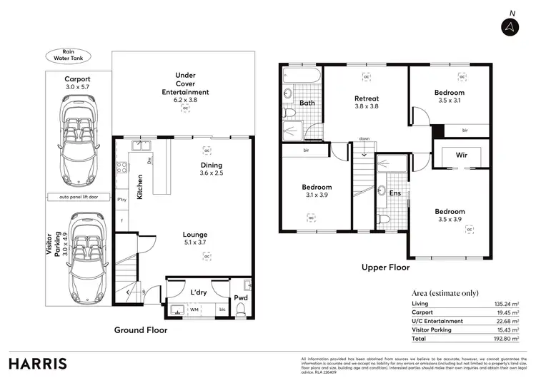 Floorplan of Homely semi-detached listing, 3/9 Dunkley Avenue, Firle SA 5070