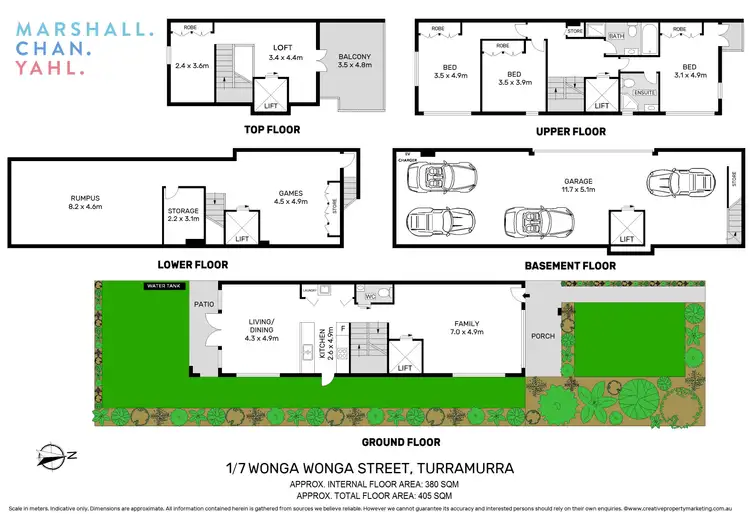 Floorplan of Homely townhouse listing, 1/7 Wonga Wonga Street, Turramurra NSW 2074