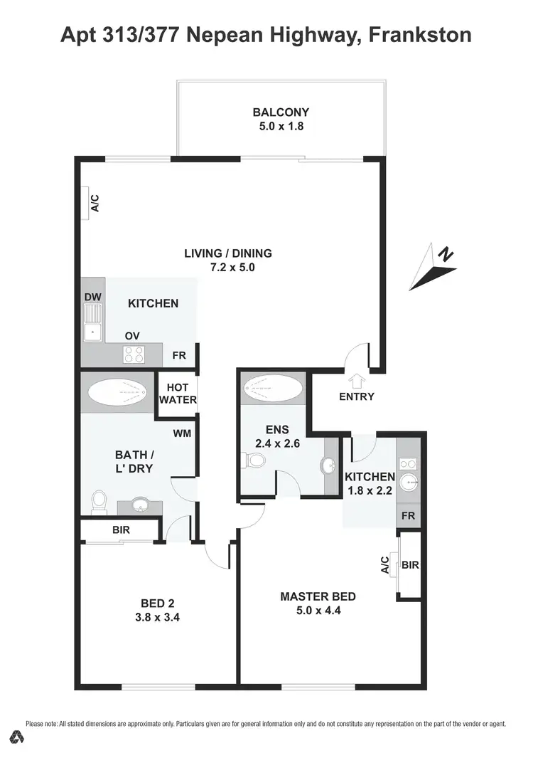 Floorplan of Homely apartment listing, 313/377 Nepean Highway, Frankston VIC 3199