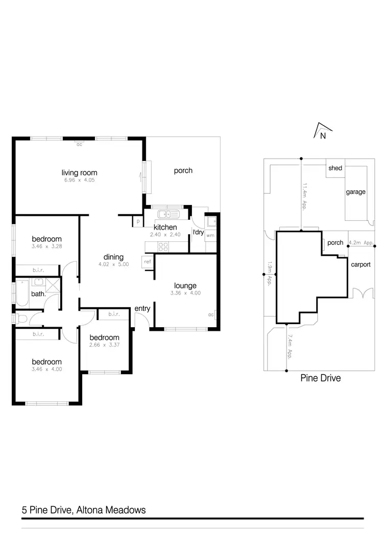 Floorplan of Homely house listing, 5 Pine Drive, Altona Meadows VIC 3028