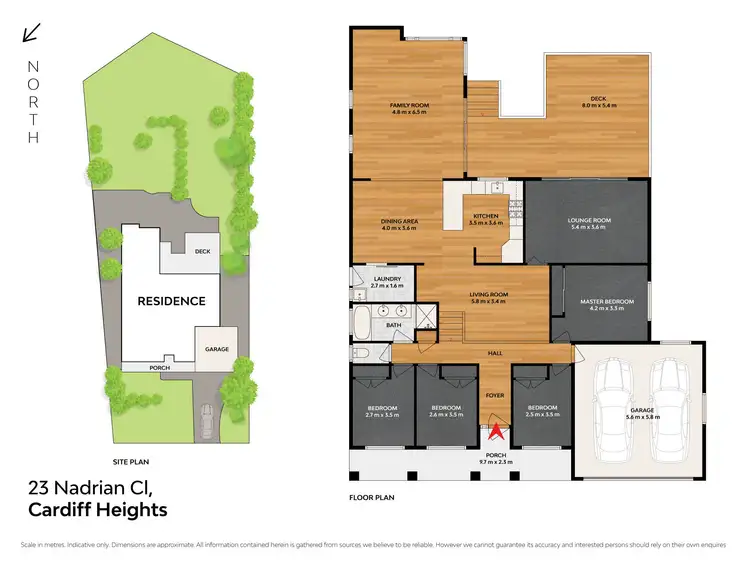 Floorplan of Homely house listing, 23 Nadrian Close, Cardiff Heights NSW 2285
