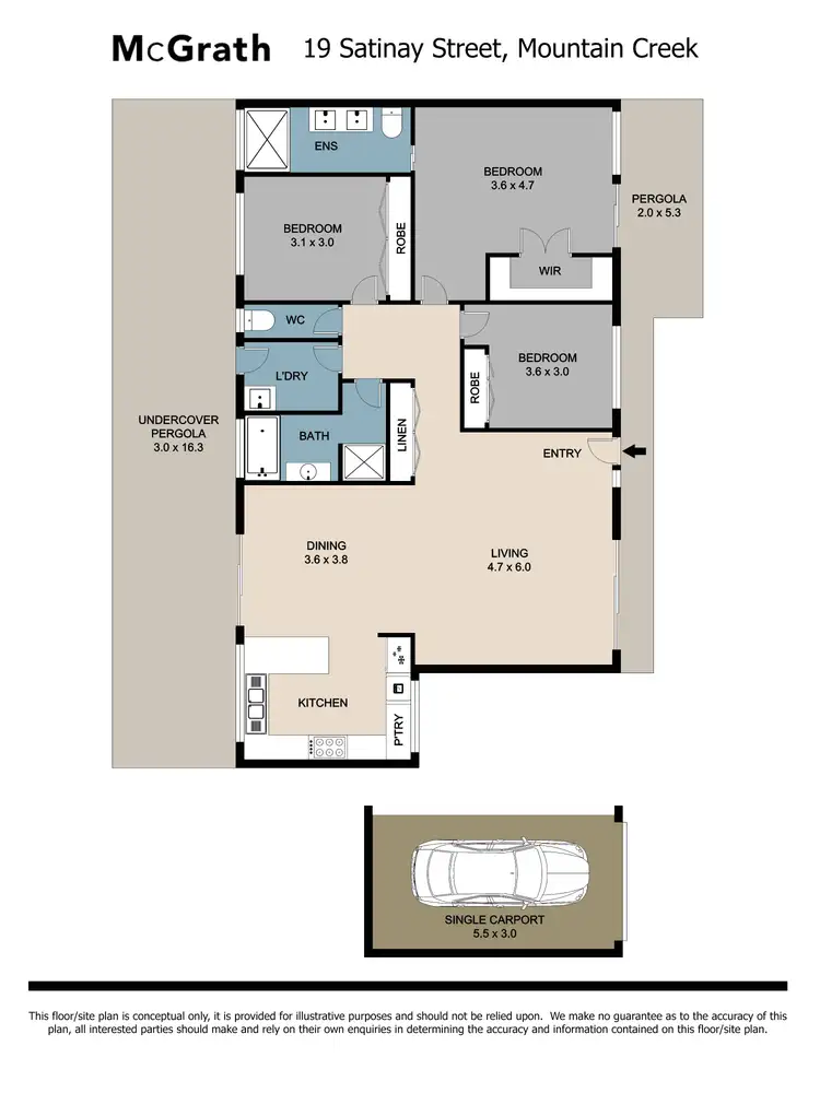 Floorplan of Homely house listing, 19 Satinay Street, Mountain Creek QLD 4557