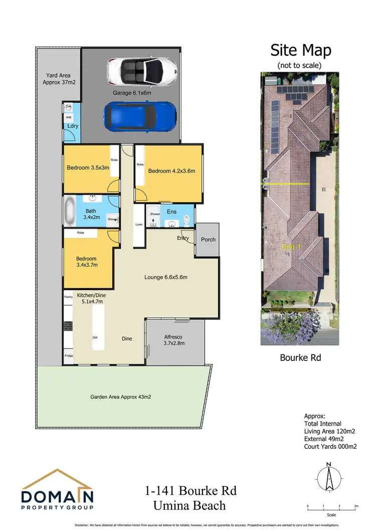 Floorplan of Homely villa listing, 1/141 Bourke Road, Umina Beach NSW 2257