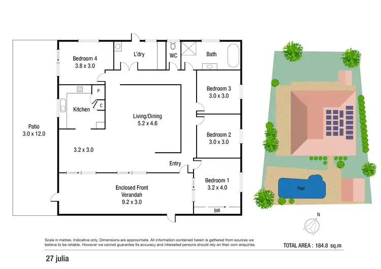 Floorplan of Homely house listing, 27 Julia Street, Kirwan QLD 4817