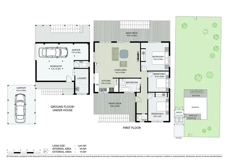 Floorplan of Homely house listing, 11 Hills Road, Rileys Hill NSW 2472