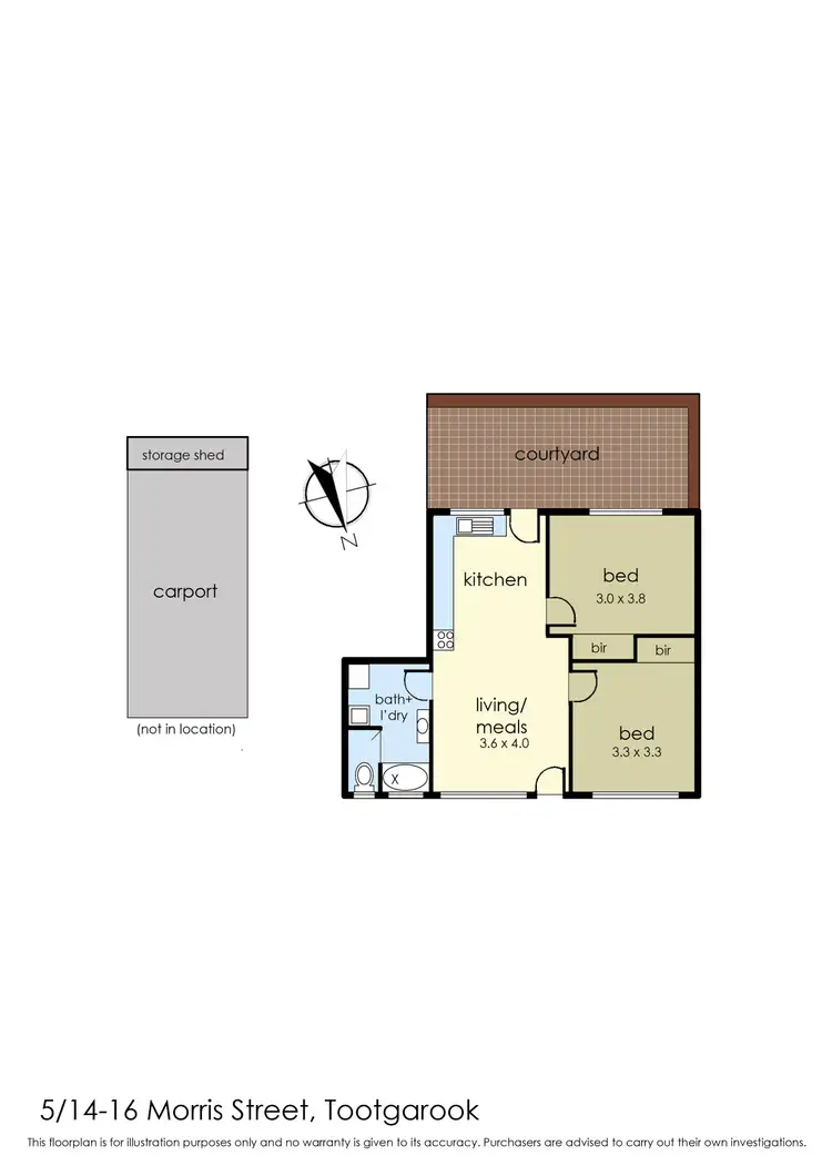 Floorplan of Homely unit listing, 5/14-16 Morris Street, Tootgarook VIC 3941