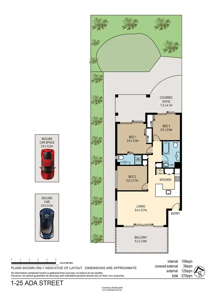 Floorplan of Homely unit listing, 1/25 Ada Street, Taringa QLD 4068