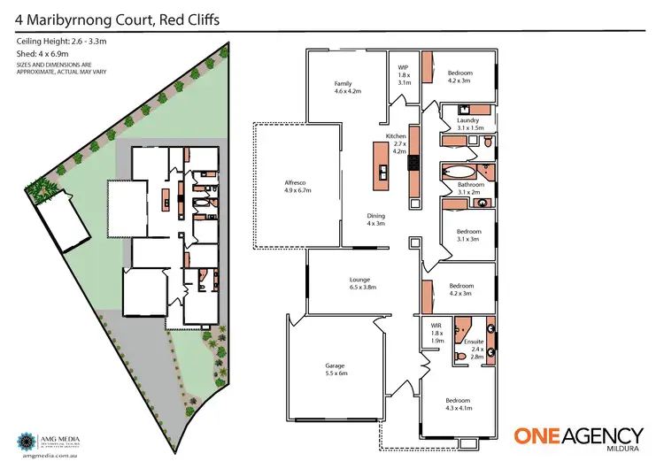Floorplan of Homely house listing, 4 Maribyrnong Court, Red Cliffs VIC 3496