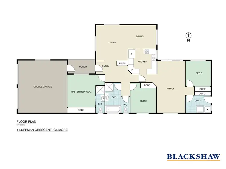 Floorplan of Homely house listing, 1 Luffman Crescent, Gilmore ACT 2905