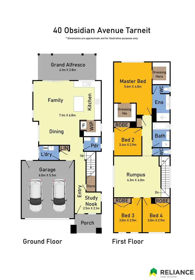 Floorplan of Homely house listing, 40 Obsidian Avenue, Tarneit VIC 3029