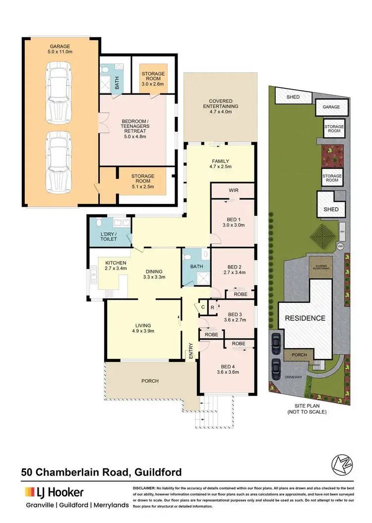 Floorplan of Homely house listing, 50 Chamberlain Road, Guildford NSW 2161