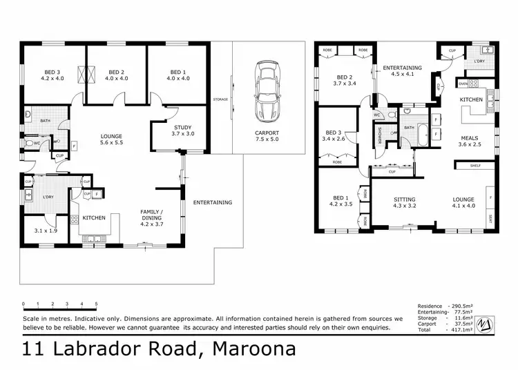 Floorplan of Homely rural property listing, 11 Labrador Road, Maroona VIC 3377