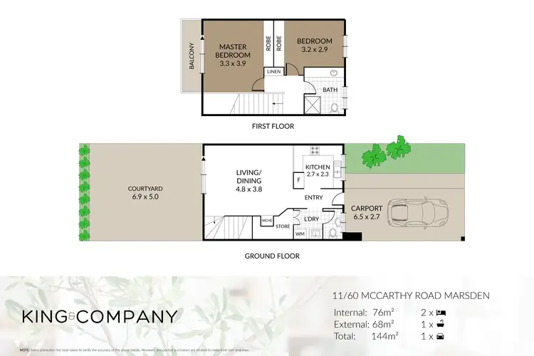 Floorplan of Homely townhouse listing, 11/60 Macarthy Road, Marsden QLD 4132