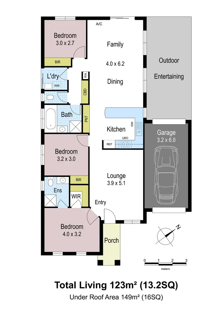 Floorplan of Homely house listing, 1 Rowan Walk, Drouin VIC 3818