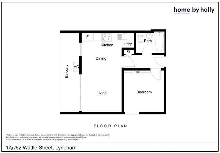 Floorplan of Homely unit listing, 17a/62 Wattle Street, Lyneham ACT 2602