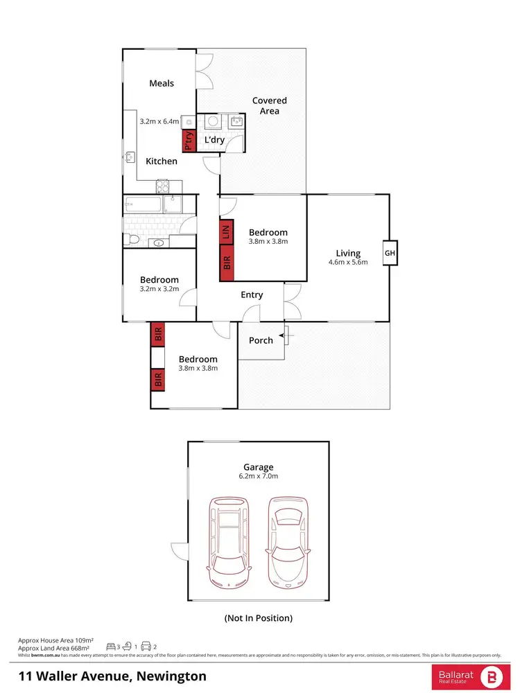 Floorplan of Homely house listing, 11 Waller Avenue, Newington VIC 3350