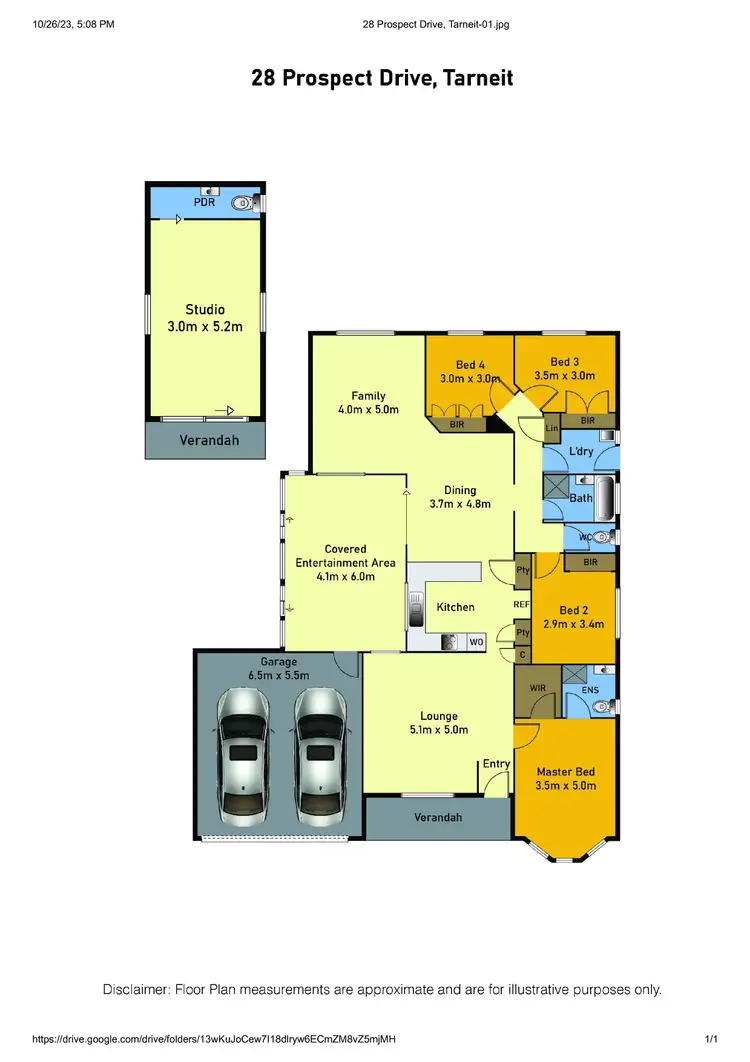 Floorplan of Homely house listing, 28 Prospect Drive, Tarneit VIC 3029