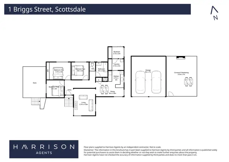 Floorplan of Homely house listing, 1 Briggs Street, Scottsdale TAS 7260