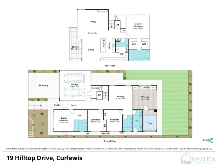 Floorplan of Homely house listing, 19 Hilltop Drive, Curlewis VIC 3222