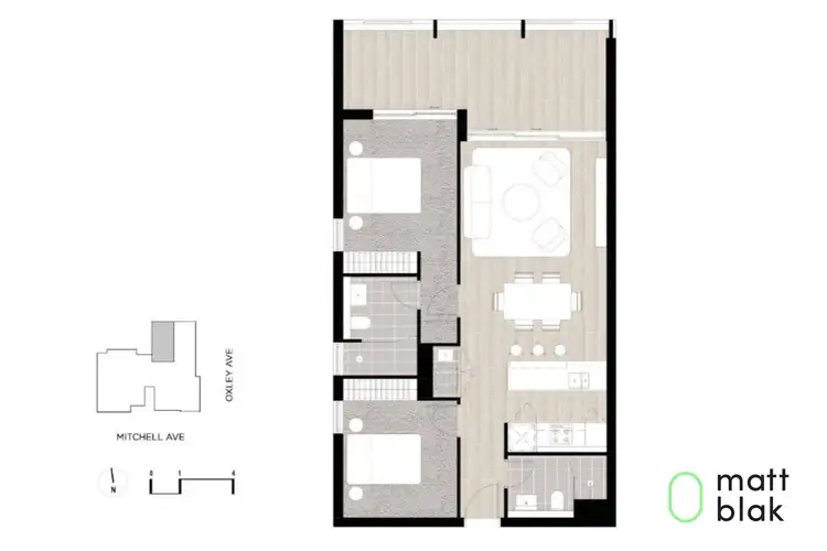 Floorplan of Homely apartment listing, 101/11 Mitchell Avenue, Jannali NSW 2226