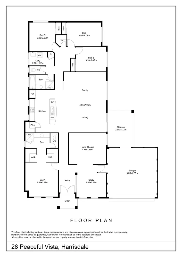 Floorplan of Homely house listing, 28 Peaceful Vista, Harrisdale WA 6112