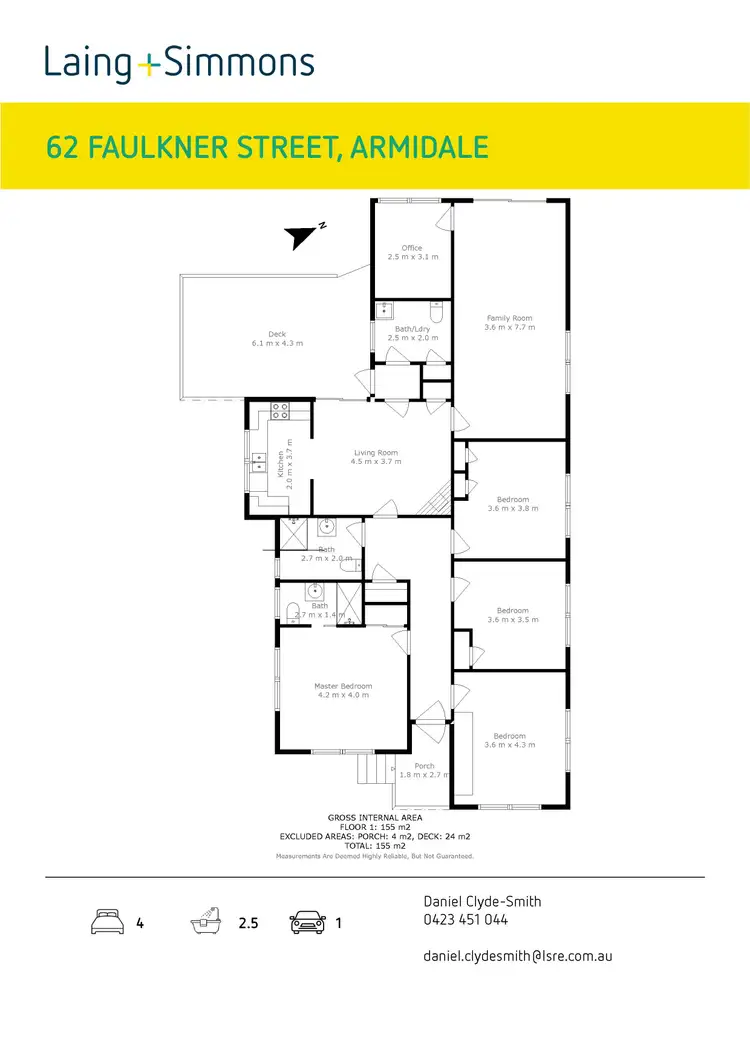 Floorplan of Homely house listing, 62 Faulkner Street, Armidale NSW 2350