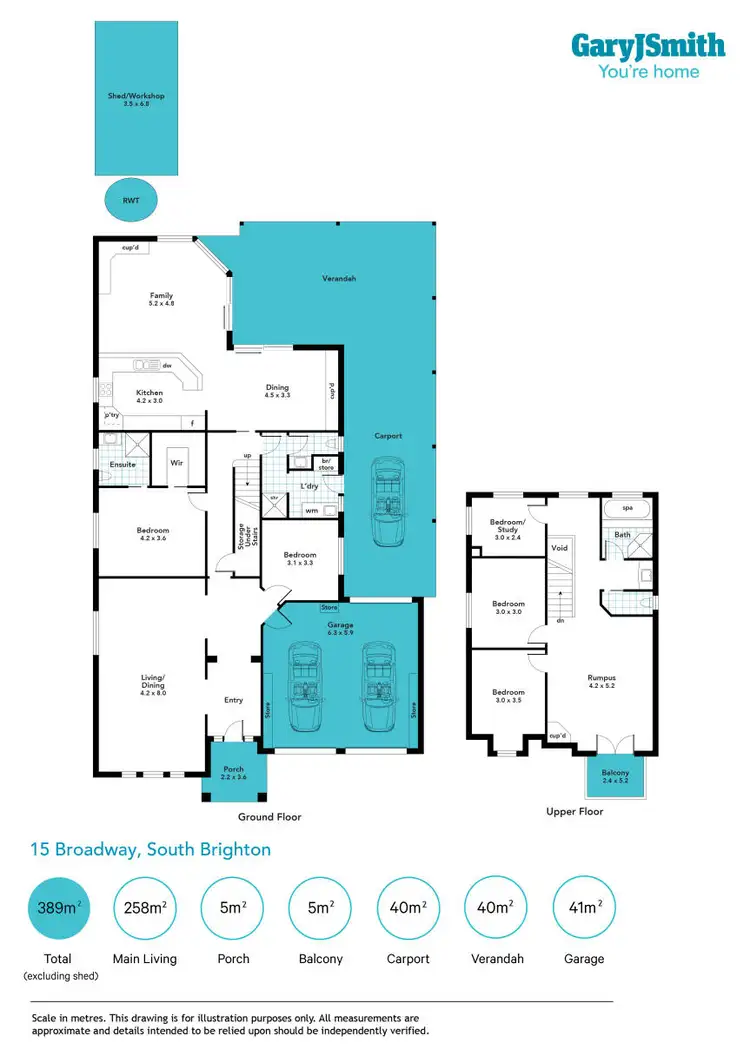 Floorplan of Homely house listing, 15 Broadway, South Brighton SA 5048