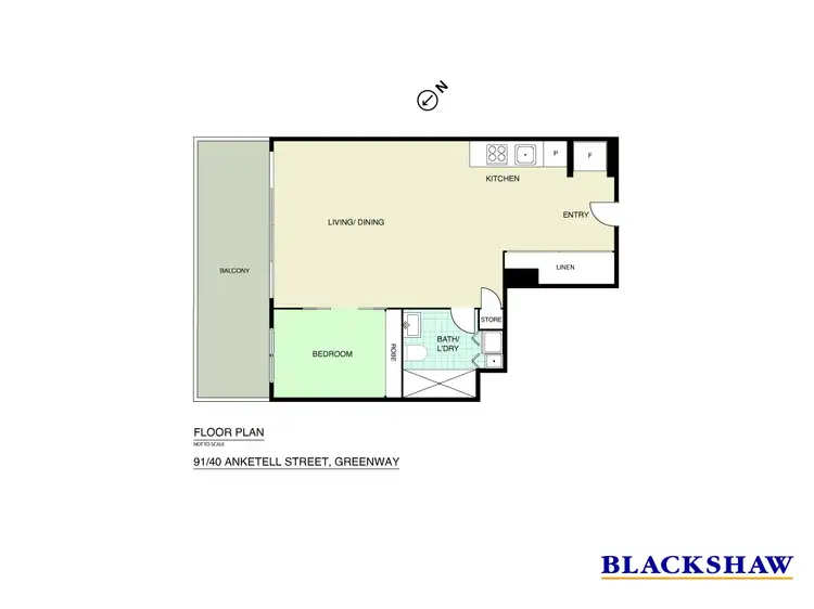 Floorplan of Homely apartment listing, 91/140 Anketell Street, Greenway ACT 2900