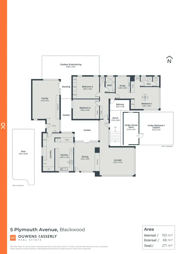 Floorplan of Homely house listing, 5 Plymouth Avenue, Blackwood SA 5051