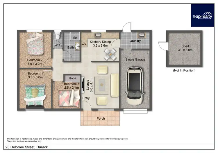 Floorplan of Homely house listing, 23 Delorme Street, Durack QLD 4077