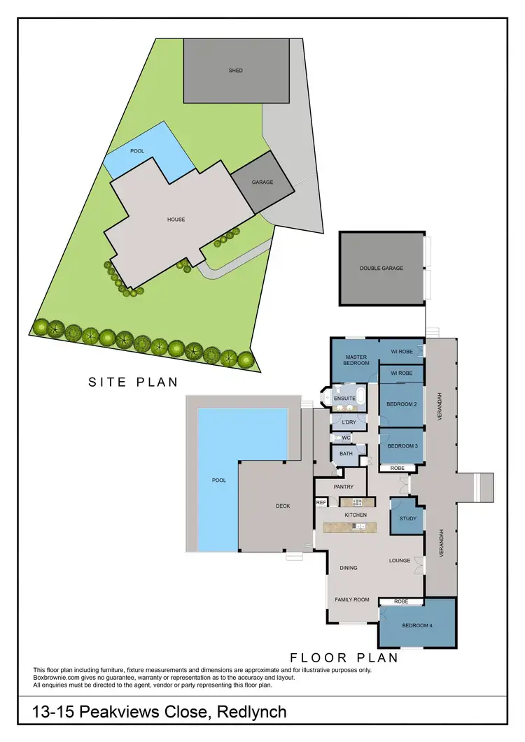 Floorplan of Homely house listing, 13-15 Peakviews Close, Redlynch QLD 4870