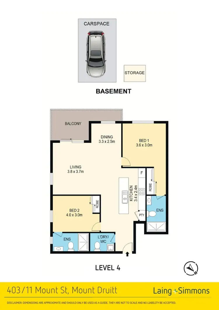 Floorplan of Homely unit listing, 403/11 Mount Street, Mount Druitt NSW 2770